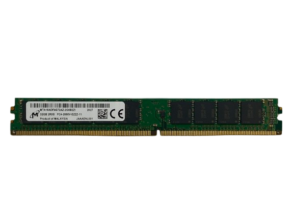 Micron 32GB DDR4-2666 ECC UDIMM VLP 2Rx8 Memory Module Ram