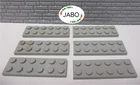 (G2/4) Lego 6x 3795 Plate 2x6 Vintage Light Gray Knights Pirates Star Wars Modular