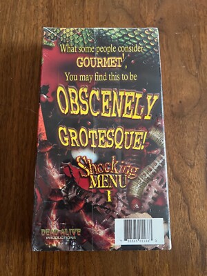 Shocking Menu 1 Dead Alive Productions VHS BRAND NEW SEALED Mondo