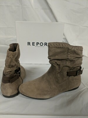 Report Women's Elaina Ankle Bootie Taupe 6 M US ~ #143c