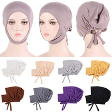 Adjustable Muslim Head Scarf Inner Hijab Neck Caps Islamic Underscarf Ninja Hat  