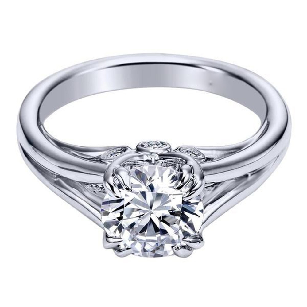 Engagement Ring 0.72 Carat IGI GIA Lab Created Cushion Cut Diamond 950 Platinum-image