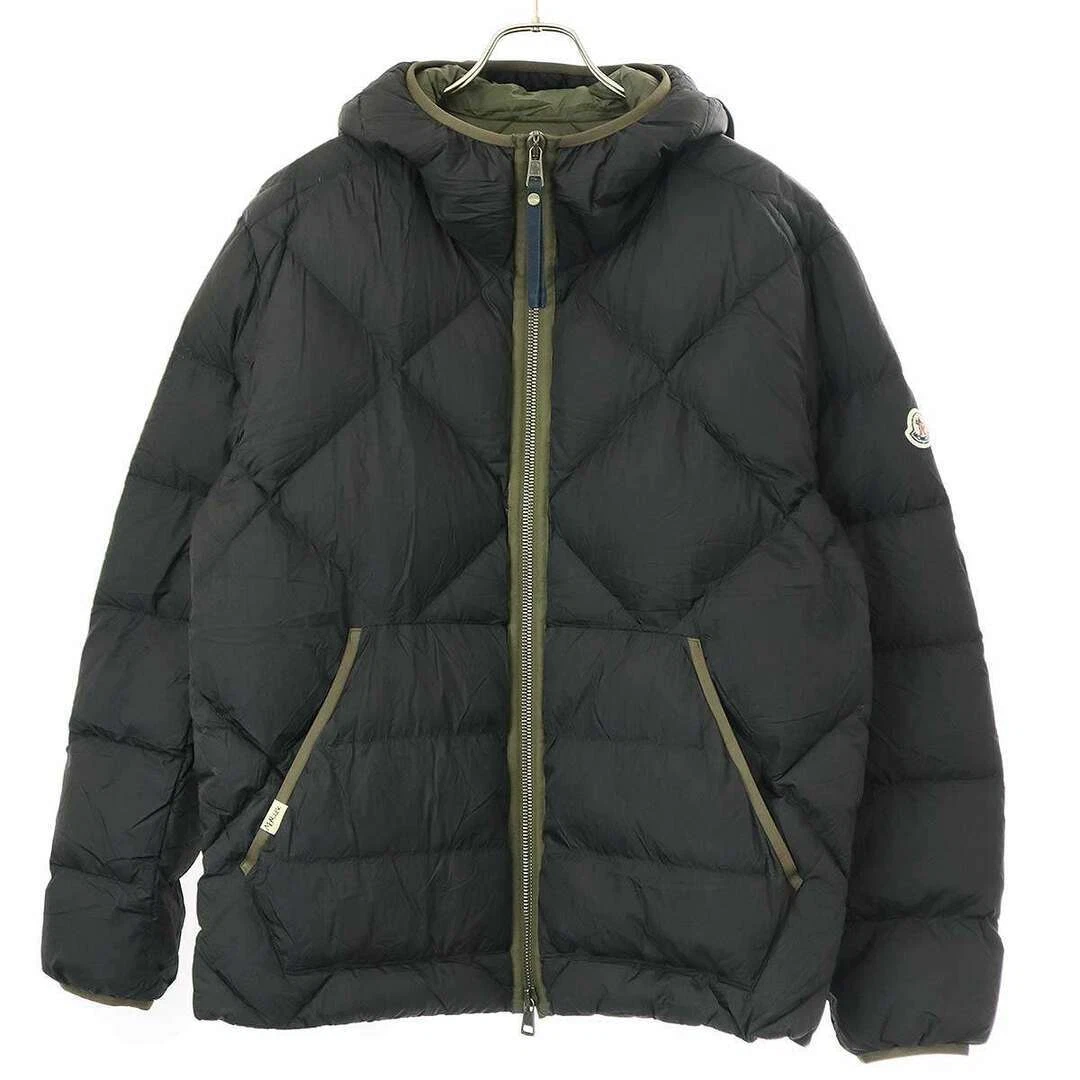 Moncler REYNAUD piumino trapuntato con cappuccio G20911A00118 595A9 Navy 3 usato0