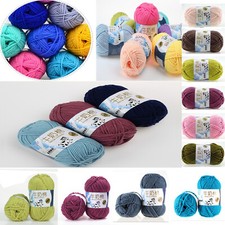Hot Sale 50g Hand-woven Chunky Yarn Soft Milk Cotton Knitting Baby wool yarn