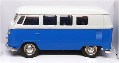 Welly 10.5cm Long Diecast 49764 - Volkswagen T1 Bus - Blue/Lt Grey