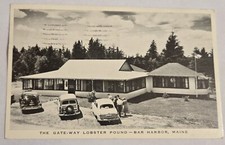 Vintage Postcard Gate-Way Lobster Pound Mt. Desert Island Bar Habor Maine ME C14
