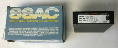 SSAC TDUBL3000A SOLID STATE TIMER 0.1-102.3SEC 1AMP CODE 2389B 