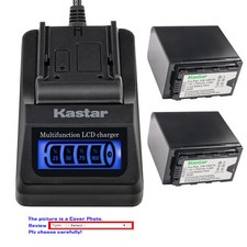 Kastar Battery LCD Quick Charger for Panasonic VW-VBD58 VW-VBD78 VW-VBD98