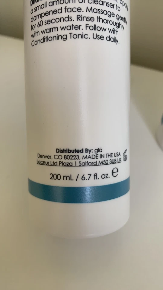 Glo Therapeutics Gel Limpiador Hidratante Nuevo Sin Caja - Lote de 200 ml / 6,7 OZ Foto 4 de 4