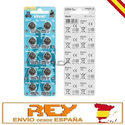 Pila Boton Original VINNIC AG13 LR44 L1154F 1,5V Alcalina b160 vr