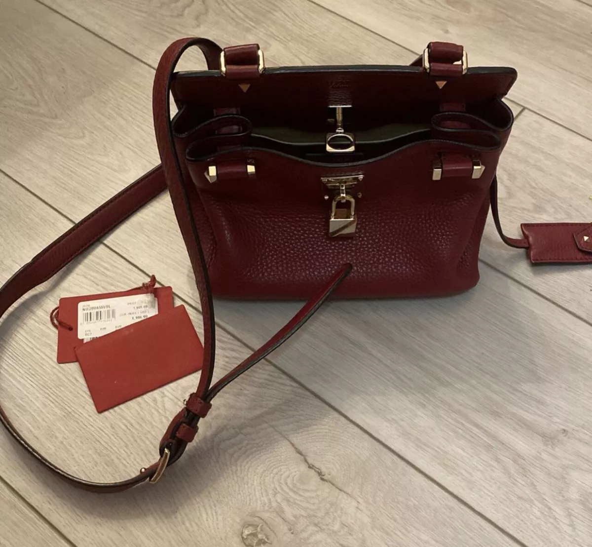 Valentino maroon bag new arrivals