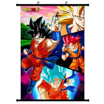 Majin Buu & Goku Dragon Ball Anime Cloth Wall Scroll Room Décor Easy-Hang  Poster