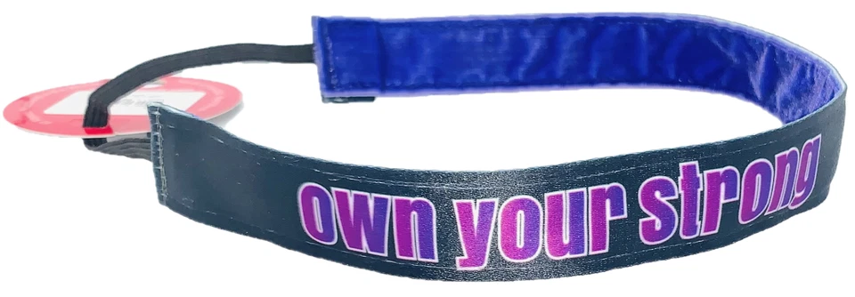 Mudderella Sweaty Bands Headband Non-Slip Velvet-Lined Athletic Hairband Black - Image 3 of 4