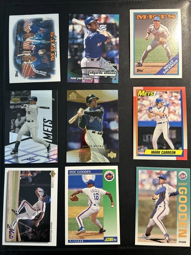 NEW YORK METS Baseball Card Lot of 70 Nolan Ryan/Carlos Beltran 1980s-2000s
