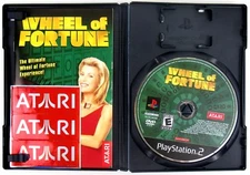 PlayStation 2 PS2 - Wheel Of Fortune + Manual + Case + 3 Atari Stickers - Tested