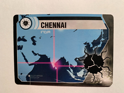 Pandemic CHENNAI INFECTION CARD Z- MAN GAMES 2013 | eBay