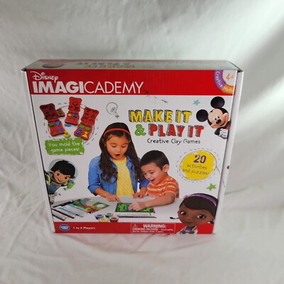 Disney IMAGICADEMY Make It & Play It Creative Clay Games Wonder Forge 1-4 Player