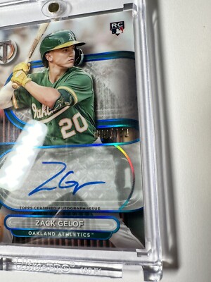 ZACK GELOF (ATHLETICS) 2024 TOPPS TRIBUTE BLUE AUTO ROOKIE #89 