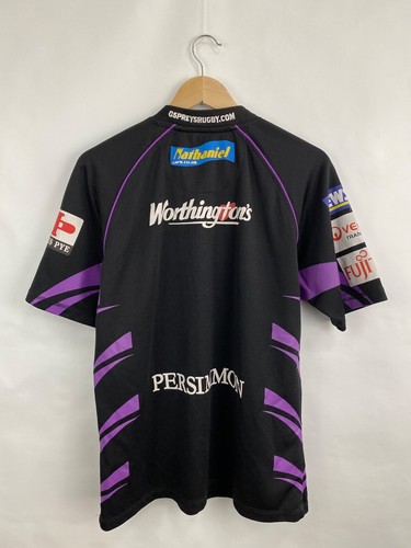 Ospreys Rugby Union 2009/2010 Kooga Black Home Jersey Rare size M color black - Picture 10 of 10