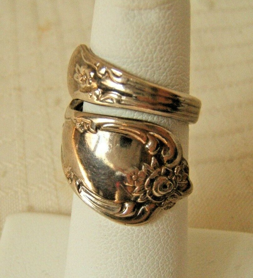 VINTAGE WM ROGERS ONEIDA SPOON RING VANESSA/FRANCESCA… Gem