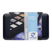 Talens Van Gogh Solid Watercolor Paint Set of 12 Specialty Colors (459153)