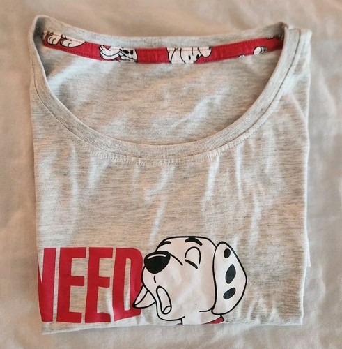 Camisa gris para mujer Disney I Need A Nap cachorro dálmata talla mediana nueva con etiquetas - Imagen 6 de 7