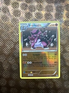 2011 Krookodile 65/114 Reverse Holo Rare Black & White Pokemon Card