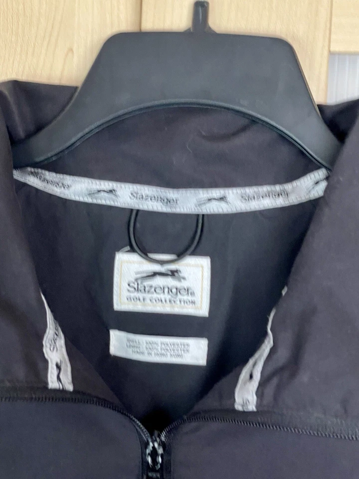 Chaqueta de golf Slazenger resistente al viento y la lluvia grande cortavientos pulóver superior Foto 2 de 4