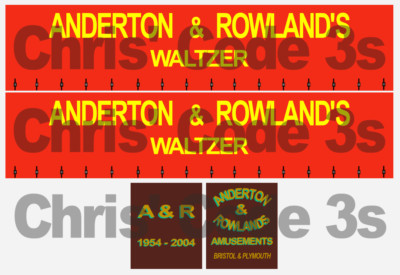 Code 3 selbstklebender Vinyl-Anhänger-Aufkleber - Anderton & Rowlands - 1/50 1/64 1/76 1/148