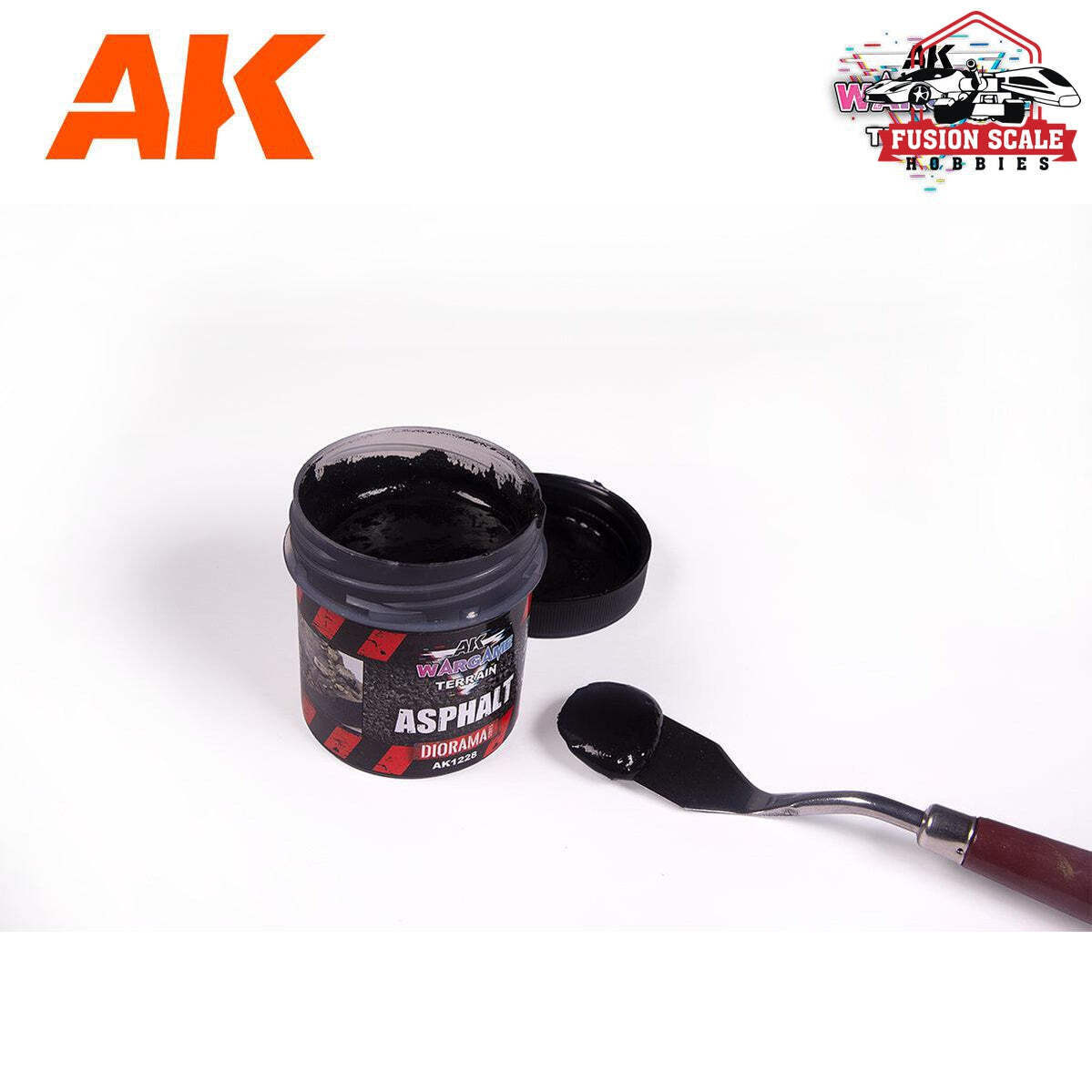 AK Interactive Wargame Battle Ground Terrains Asphalt - 100ml