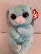 New Ty Beanie Bellies❤️ SKIPPY The Pastel Blue Easter Bunny Rabblt 6" MWMT'S