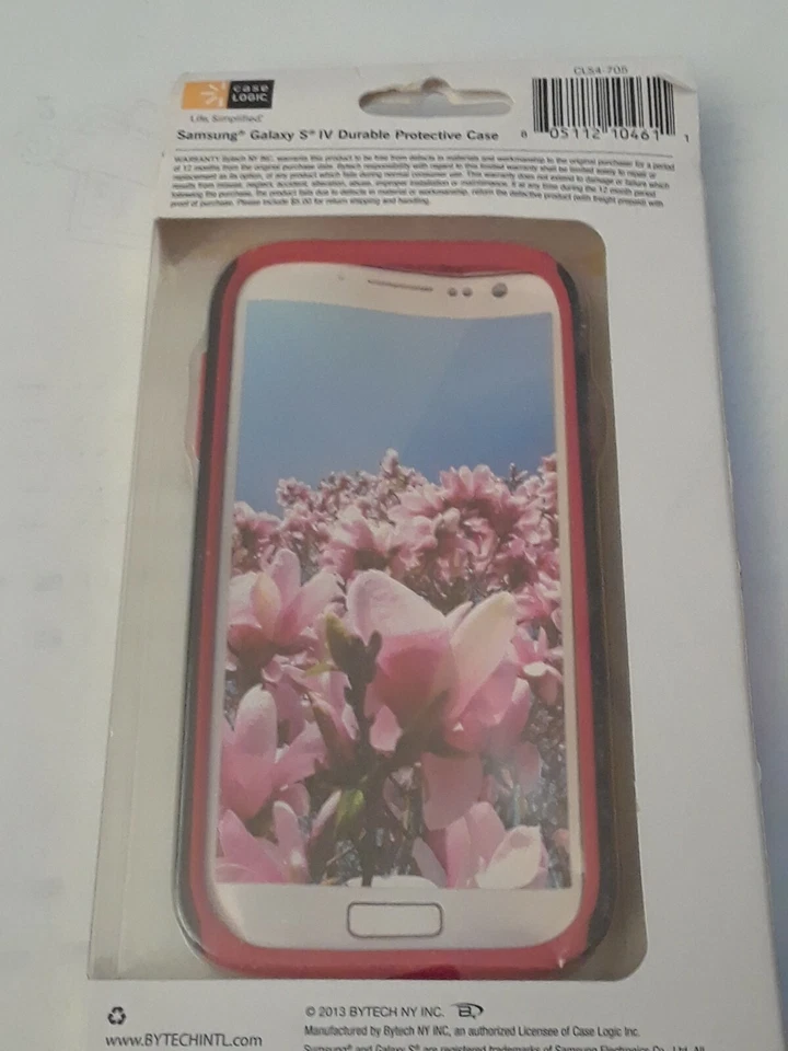 New Case Logic Black and Red Durable Protective Case For Samsung Galaxy IV - Image 3 of 3