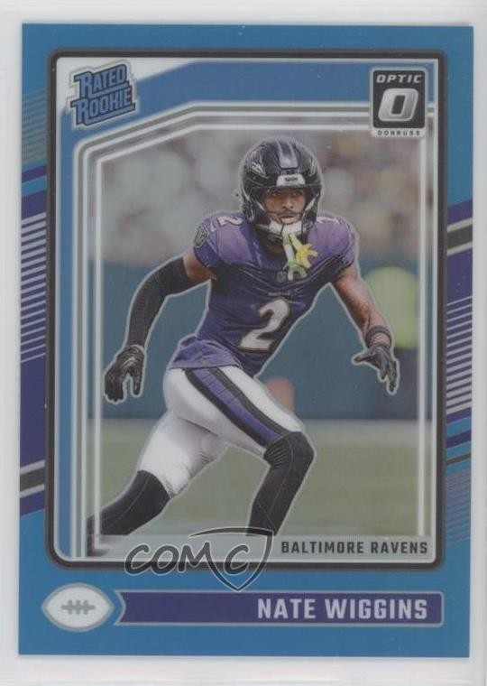 2024 Panini Donruss Optic Rated Aqua Prizm /299 Nate Wiggins #281 Rookie RC 0zu6