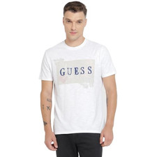 GUESS Men's David Embroidery Crew Size Large Short Sleeve