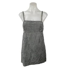 Urban Outfitters Cooperative Black Gingham Cami Tank Mini A Line Dress Size 2