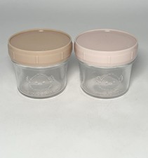 Keababies Glass Jars 2oz Jars with Lids Set Of Two