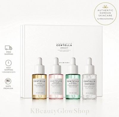 SKIN1004 Centella Ampoule Kit 4x30ml Korean Skincare Travel Collection Serum Set
