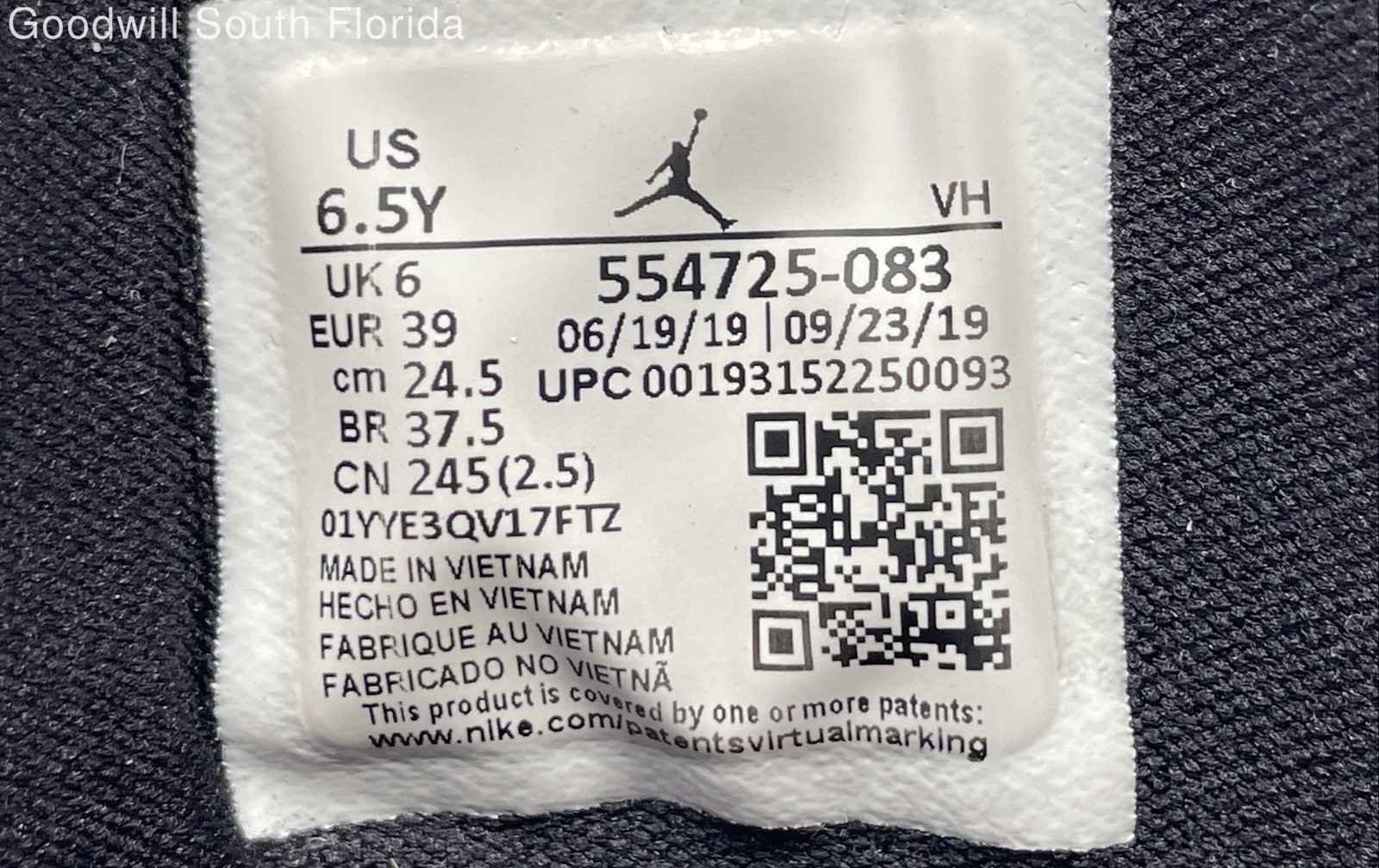 Nike Boys Air Jordan 1 Mid 554725-083 Multicolor Sneakers Shoes Sz 6.5Y No Laces thumbnail 8