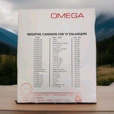 Omega  D-Series 423-363 Negative Carrier  VTG Camera Photography 4"x5"