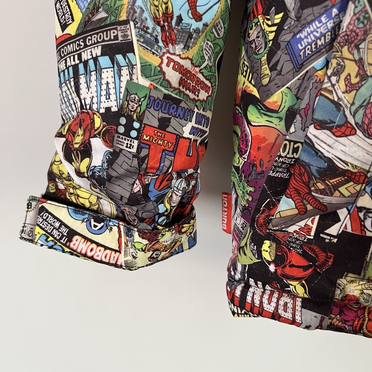 Marvel x Burton Boys Jacket 3T Comic Print Hooded Snow Coat