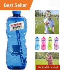 Fubbles Jumbo 64oz Bubble Solution  Safe, Long Lasting Fun for Outdoor Play