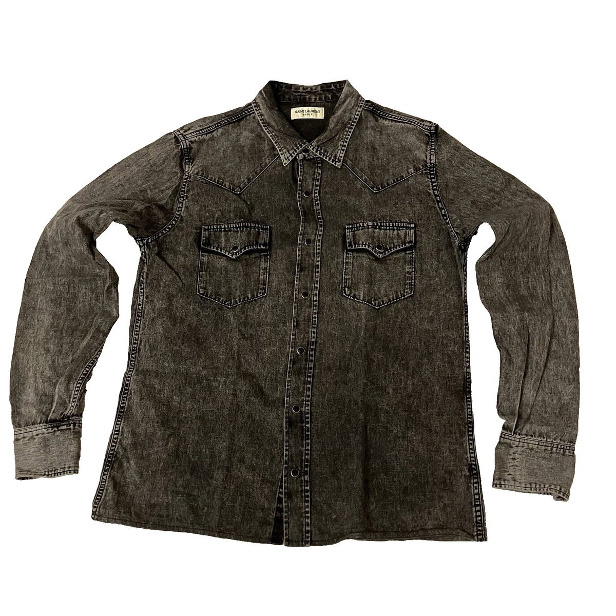 Saint Laurent Western Casual Button-Down Shirts for Men for sale