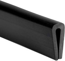 Rubber Edge Trim Black, U Channel PVC Plastic, Metal Sharp Edge Protector Fit fo