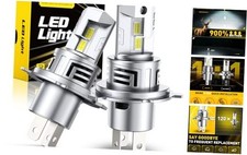New Upgraded H4 Bulbs, 33,000LM 900 Ultra Brightness, 1:1 Halogen H4/9003