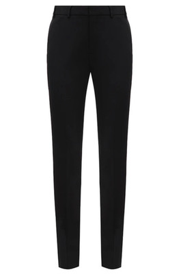 NWT Saint Laurent YSL Black Grain De Poudre Tuxedo Pants Trousers 40 US 8 $1690