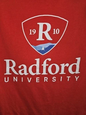 Radford University Retro Throwback Small Mens Red Graphic Logo Tshirt NCAA - Image 1 of 4