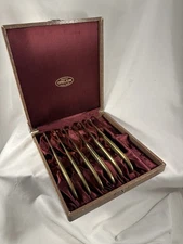 Vintage MCM 1960s Orelium Made in Japan Brass Knife Bread Butter