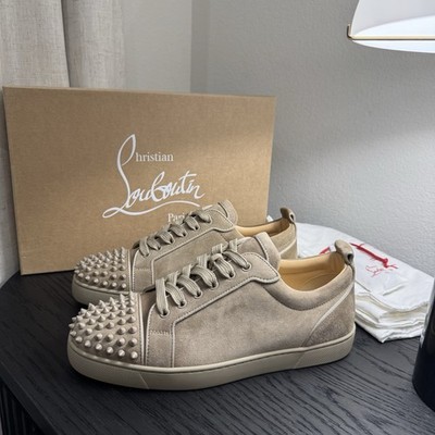Christian Louboutin Louis Junior Spikes Orlato Saharienne Beige 43
