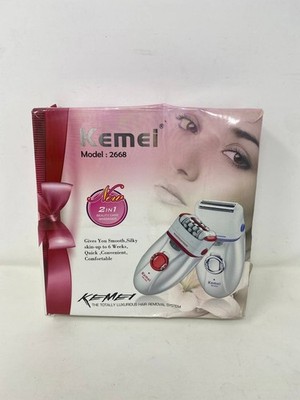 Kemei Woman s 2668 2-in-1 Epilator/Shaver Remover With Light Rechargeable Used