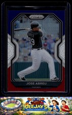 2021 Panini Prizm #237 Jose Abreu Red/White/Blue Prizm Chicago White Sox